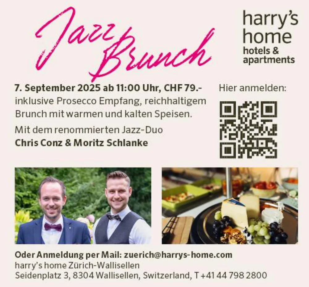 Jazz Brunch im harry’s home Zürich-Wallisellen! 🎹🎙️