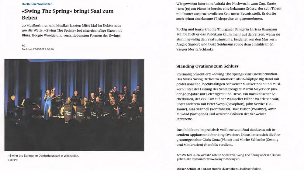 „Swing The Spring“ bringt Saal zum Beben