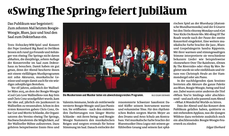 «Swing The Spring» feiert Jubiläum